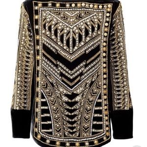 Balmain h&m pullover/sweater beaded